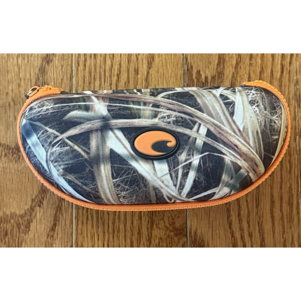 Costa Clamshell Zipper Case Camouflage Rare! for Sunglasses NOS Orange Accents